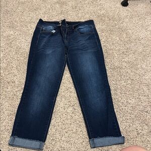 KanCan Dark Blue Ankle Jeans